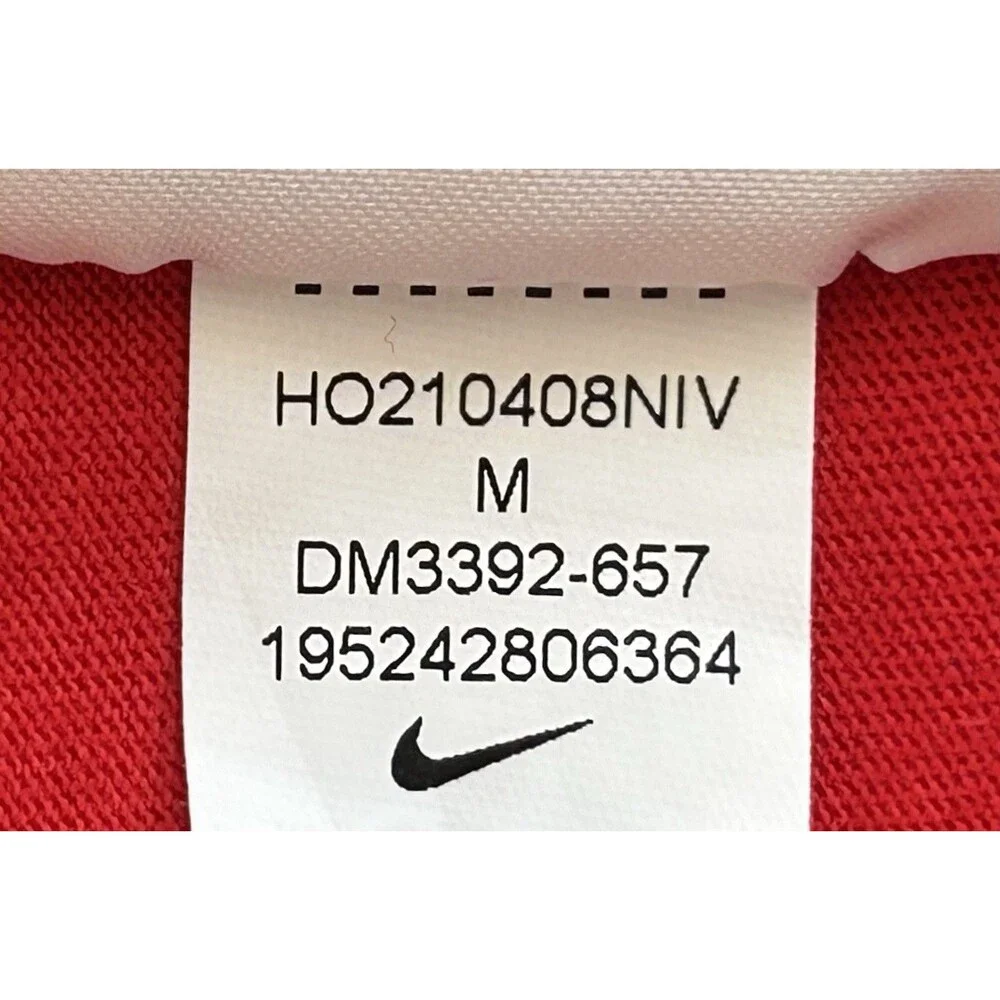 Nike Youth Long Sleeve Shirt Red/Black Colorblock The Nike Tee Size M NWOT